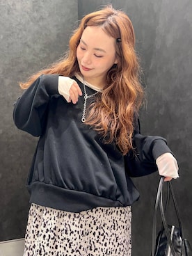「LEPSIM（レプシィム）のアイテム（スカート）」を使った、ありぴさん（レディース・155cm）の秋コーディネート