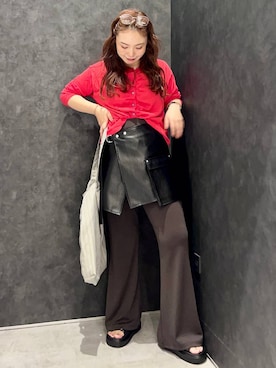 「LEPSIM（レプシィム）のアイテム（トートバッグ）」を使った、ありぴさん（レディース・155cm）の夏コーディネート
