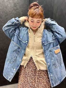 「LEPSIM（レプシィム）のアイテム（スカート）」を使った、ありぴさん（レディース・155cm）の秋コーディネート