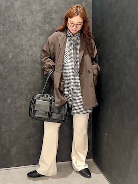 「LEPSIM（レプシィム）のファーライニングミュール　1049230（その他シューズ、ブラック系）」を使った、ありぴさん（レディース・155cm）の夏コーディネート