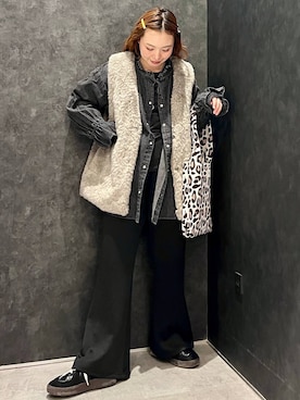 「アイテム（バッグ、その他）」を使った、ありぴさん（レディース・155cm）の秋コーディネート