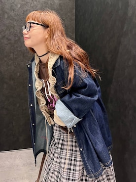 「LEPSIM（レプシィム）のアイテム（スカート）」を使った、ありぴさん（レディース・155cm）の秋コーディネート