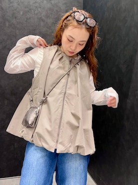 「LEPSIM（レプシィム）のアイテム（デニムパンツ）」を使った、ありぴさん（レディース・155cm）の秋コーディネート