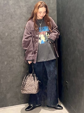「LEPSIM（レプシィム）のアイテム（Tシャツ/カットソー）」を使った、ありぴさん（レディース・155cm）の秋コーディネート