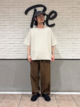 「JOURNAL STANDARD relume（ジャーナルスタンダード　レリューム）のアイテム（Tシャツ/カットソー）」を使った、Sasakiさん（メンズ・164cm）の夏コーディネート