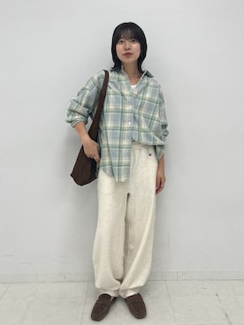 「FRAMeWORK（フレームワーク）のアイテム」を使った、shiinaさん（レディース・163cm）の夏コーディネート