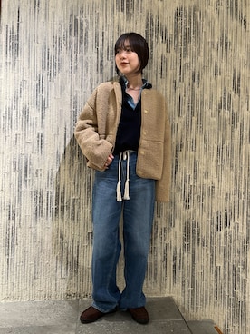 「FRAMeWORK（フレームワーク）のアイテム（パンツ）」を使った、shiinaさん（レディース・163cm）の秋コーディネート