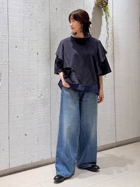 「JOURNAL STANDARD LUXE（ジャーナルスタンダード　ラックス）のアイテム」を使った、ATさん（レディース・155cm）の夏コーディネート