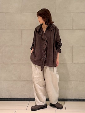 「JOURNAL STANDARD LUXE（ジャーナルスタンダード　ラックス）のアイテム」を使った、ATさん（レディース・155cm）の夏コーディネート