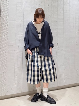 「JOURNAL STANDARD LUXE（ジャーナルスタンダード　ラックス）のアイテム」を使った、ATさん（レディース・155cm）の夏コーディネート