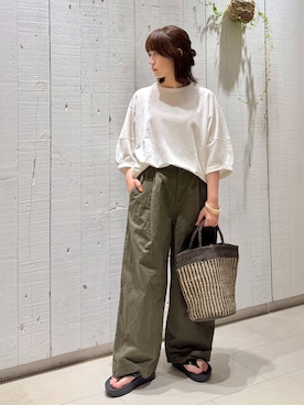「JOURNAL STANDARD LUXE（ジャーナルスタンダード　ラックス）のアイテム」を使った、ATさん（レディース・155cm）の夏コーディネート