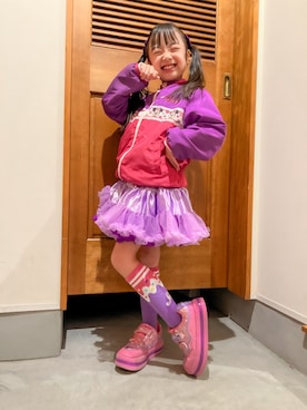 「ABC-MART（エービーシーマート）のアイテム」を使った、tsumuginomamaさん（キッズ・120cm）の冬コーディネート