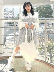 チュールドロストミニキャミワンピース｜メリージェニー（merry jenny