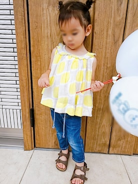 「キッスコーデ」｜RKK817さん（キッズ・90cm）の夏コーディネート
