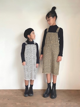 「CIAOPANIC TYPY（チャオパニックティピー）のアイテム（ワンピース/ドレス）」を使った、yuyuemさん（キッズ・145cm）の秋コーディネート
