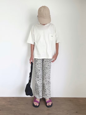 「CIAOPANIC TYPY（チャオパニックティピー）のアイテム（パンツ）」を使った、yuyuemさん（キッズ・142cm）の夏コーディネート