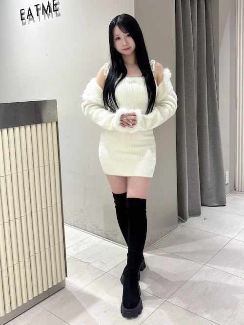 E/Mスエードニーハイブーツ