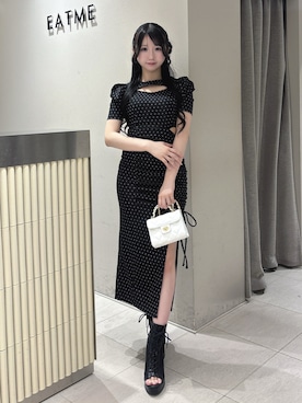 「EATME（イートミー）のアイテム」を使った、MANAMIさん（レディース・154cm）の春コーディネート