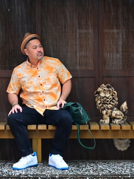 「アイテム（その他トップス）」を使った、satoshizfhoshiiさん（メンズ・171cm）の冬コーディネート