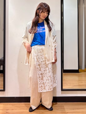 「Right-on（ライトオン）のアイテム」を使った、yukinoさん（レディース・166cm）の夏コーディネート
