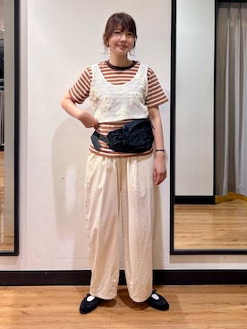 「CAMP7（キャンプセブン）のアイテム」を使った、yukinoさん（レディース・166cm）の夏コーディネート