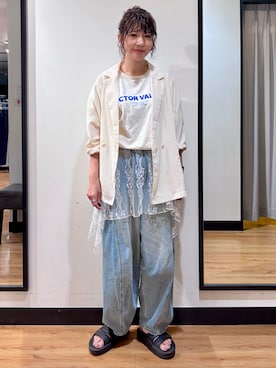 池元ゆき乃さん（レディース・166cm）の夏コーディネート