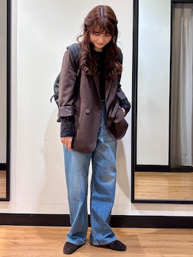 「SOMETHING（サムシング）のアイテム」を使った、yukinoさん（レディース・166cm）の秋コーディネート