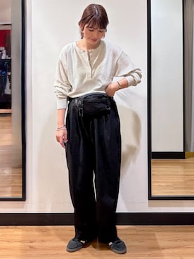 「BACK NUMBER（バックナンバー）のアイテム」を使った、yukinoさん（レディース・166cm）の秋コーディネート