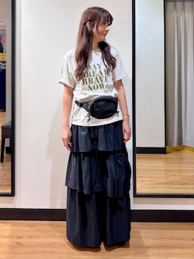 「BACK NUMBER（バックナンバー）のアイテム（バッグ）」を使った、yukinoさん（レディース・166cm）の秋コーディネート