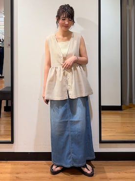 池元ゆき乃さん(レディース・166cm)の夏コーディネート