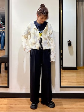 池元ゆき乃さん(レディース・166cm)の春コーディネート