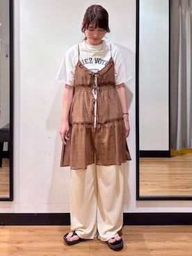 「Right-on（ライトオン）のアイテム」を使った、yukinoさん（レディース・166cm）の夏コーディネート