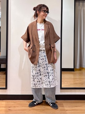 池元ゆき乃さん(レディース・166cm)の春コーディネート