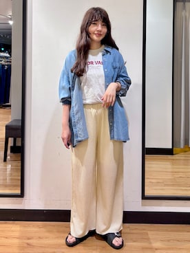 池元ゆき乃さん(レディース・166cm)の夏コーディネート