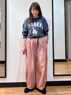 「Right-on（ライトオン）のアイテム（スウェット）」を使った、yukinoさん（レディース・166cm）の秋コーディネート