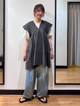 「Right-on（ライトオン）のアイテム」を使った、yukinoさん（レディース・166cm）の夏コーディネート