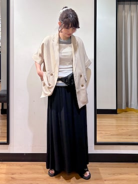 池元ゆき乃さん（レディース・166cm）の夏コーディネート