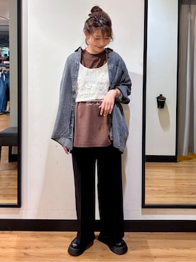 池元ゆき乃さん(レディース・166cm)の春コーディネート