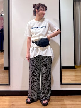 「Right-on（ライトオン）のアイテム」を使った、yukinoさん（レディース・166cm）の夏コーディネート