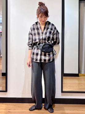 「BACK NUMBER（バックナンバー）のアイテム（バッグ）」を使った、yukinoさん（レディース・166cm）の秋コーディネート