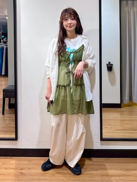 「Right-on（ライトオン）のアイテム（ベスト）」を使った、yukinoさん（レディース・166cm）の春コーディネート