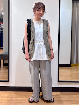 「Right-on（ライトオン）のアイテム」を使った、yukinoさん（レディース・166cm）の夏コーディネート