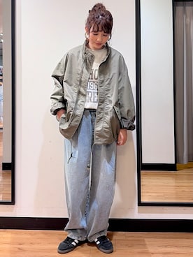 「BACK NUMBER（バックナンバー）のアイテム（ジャケット/アウター）」を使った、yukinoさん（レディース・166cm）の秋コーディネート