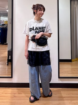 「Right-on（ライトオン）のアイテム」を使った、yukinoさん（レディース・166cm）の夏コーディネート