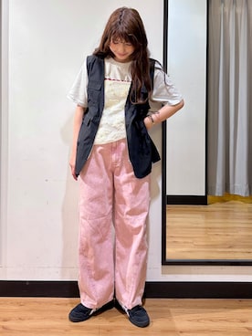 「CAMP7（キャンプセブン）のアイテム」を使った、yukinoさん（レディース・166cm）の夏コーディネート