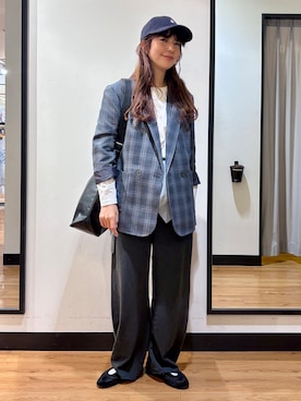 「Right-on（ライトオン）のBEVERY HILLS POLO CLUB コーデュロイキャップ（キャップ、グレー系）」を使った、yukinoさんの秋コーディネート