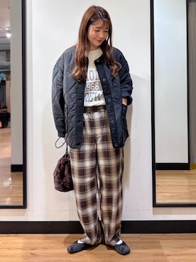「BACK NUMBER（バックナンバー）のアイテム」を使った、yukinoさん（レディース・166cm）の秋コーディネート