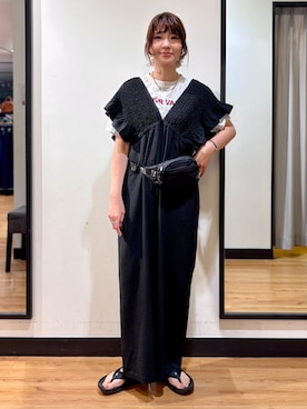 「BACK NUMBER（バックナンバー）のアイテム」を使った、yukinoさん（レディース・166cm）の夏コーディネート