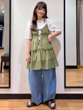 池元ゆき乃さん(レディース・166cm)の夏コーディネート