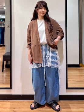池元ゆき乃さん（レディース・166cm）の夏コーディネート